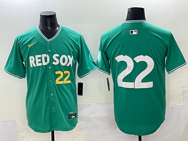 Men's Boston Red Sox Garrett Whitlock #22 Green 2025 City Connect Limited Jersey